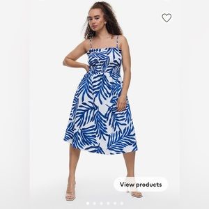 Smocked jersey dress